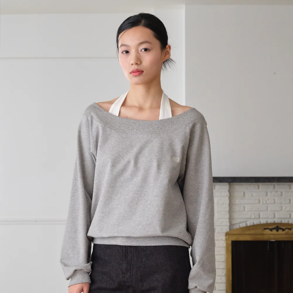 Boat SweatShirt (Melange Gray)