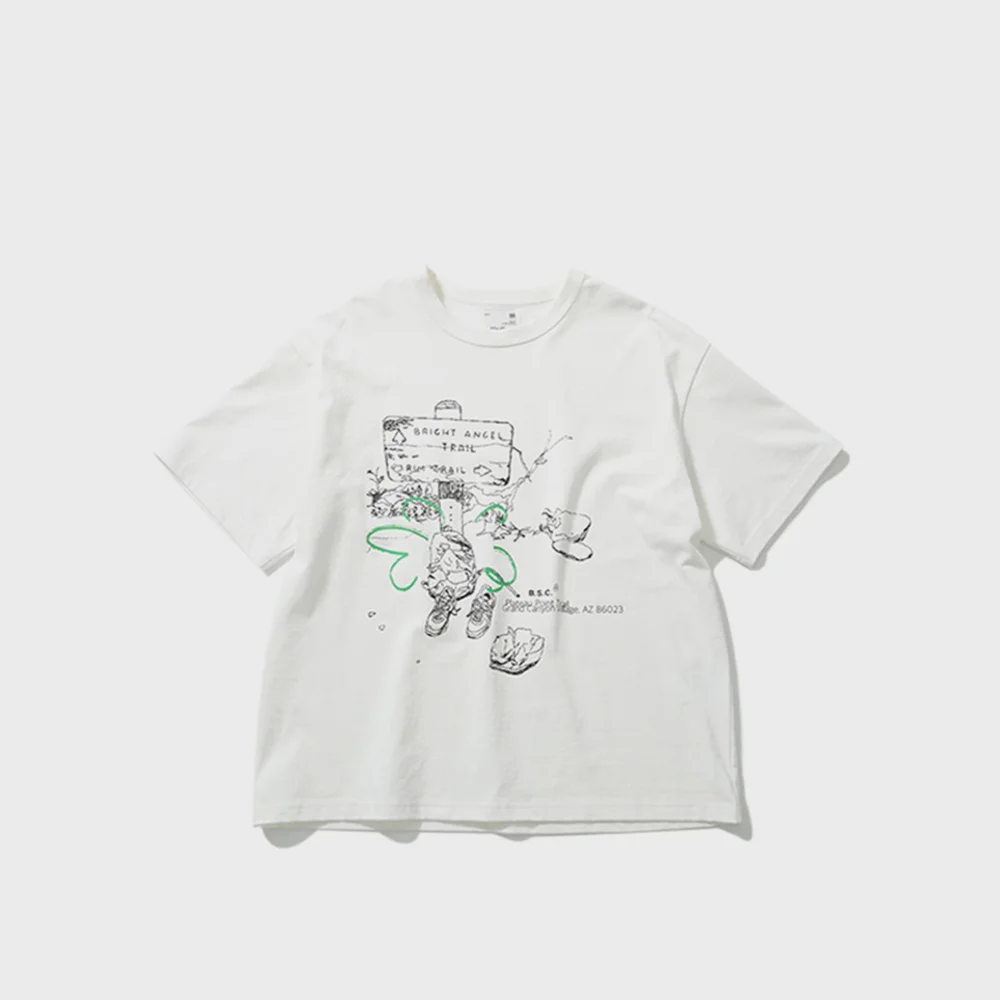 23 B.S.C Graphic T-Shirts Plateau Point Offwhite