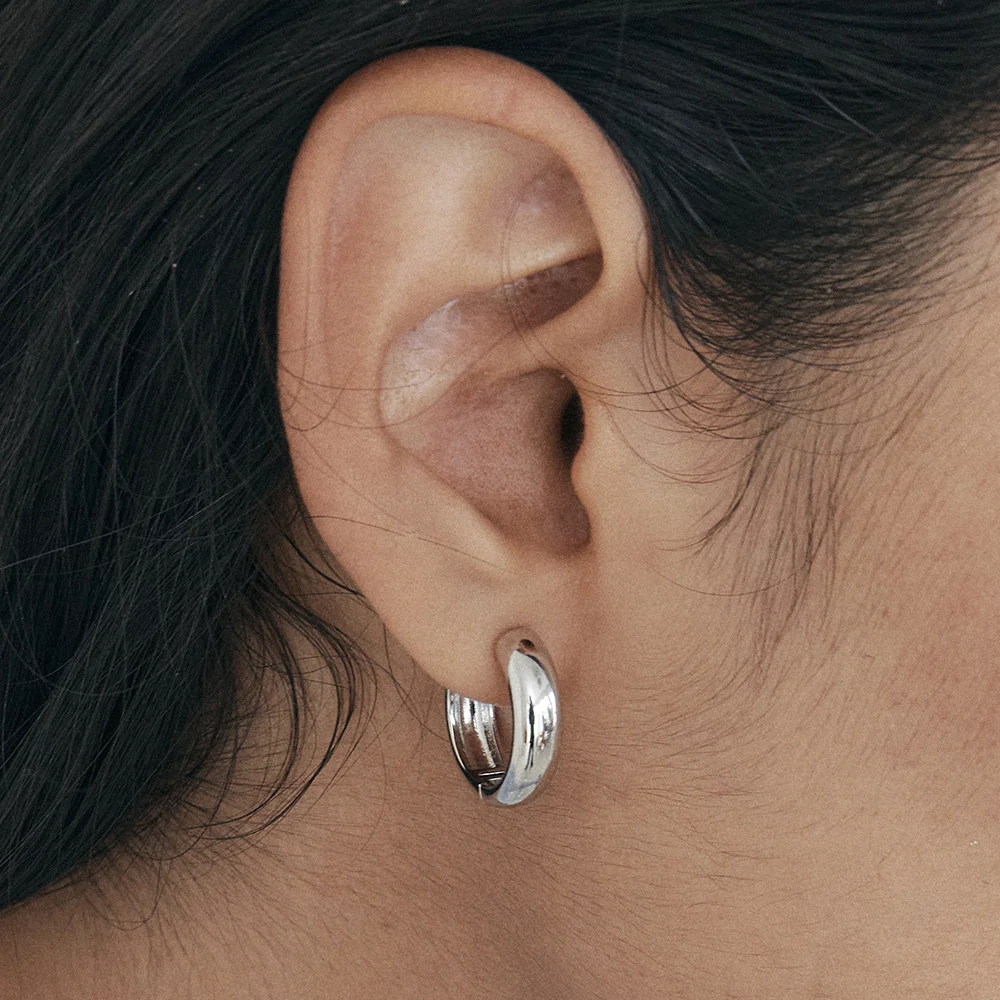 Arco Silver Earrings