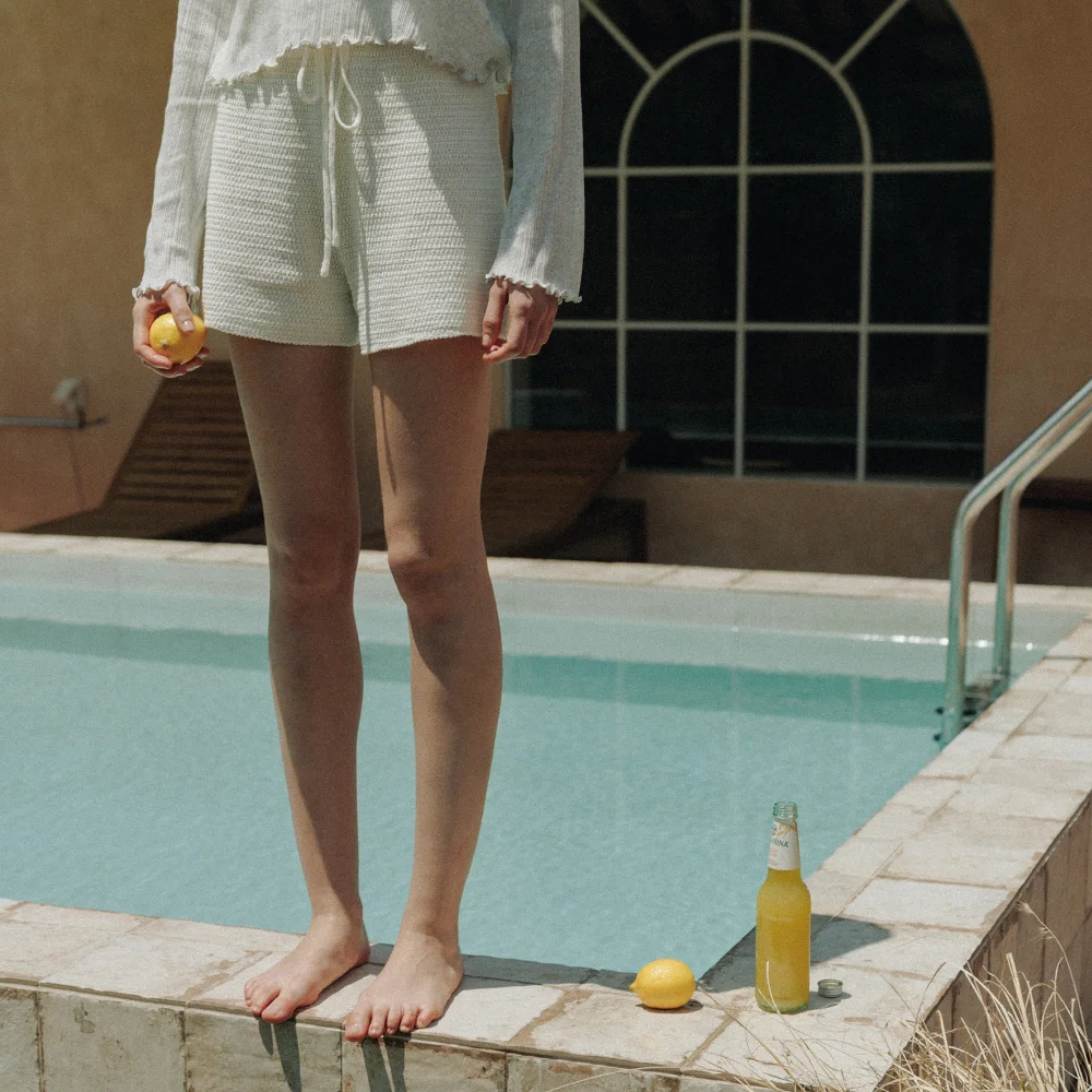 TITO KNIT SHORTS_PURE IVORY