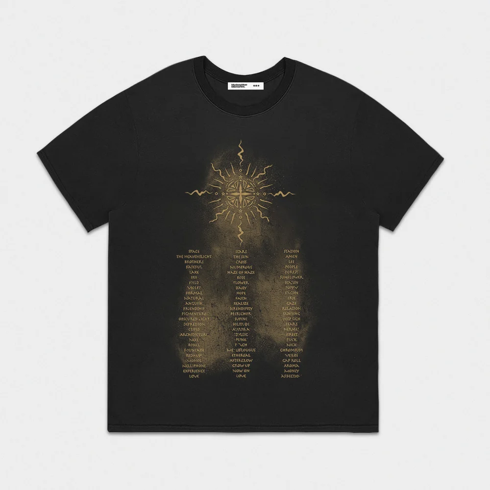 Sun Ankh T-Shirts in BLACK