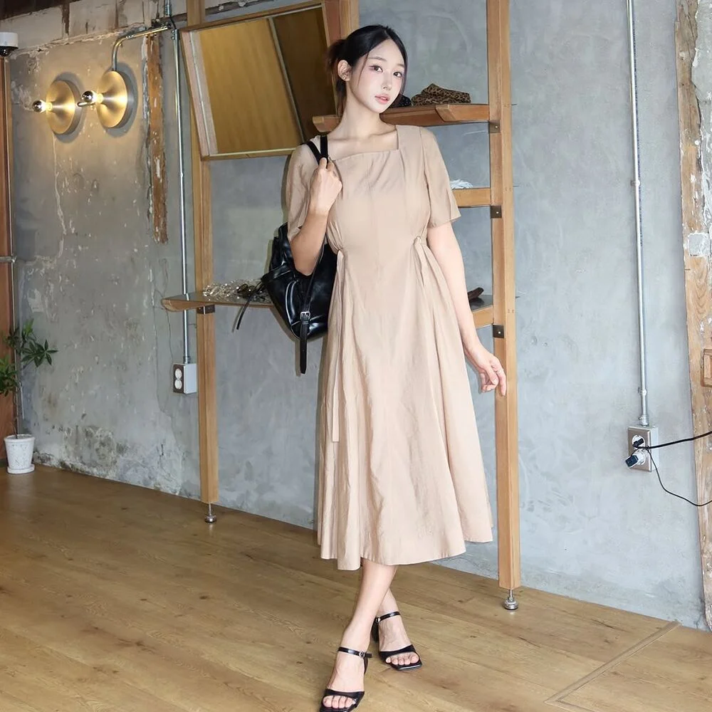 Lena 方領 連衣裙 NMWOPQG010