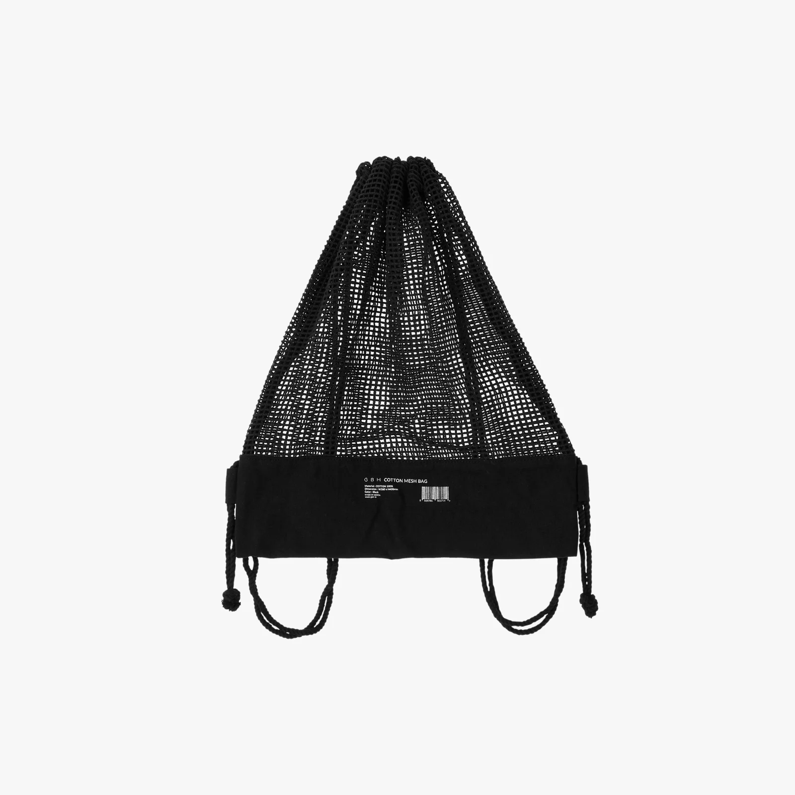 COTTON MESH BAG (BLACK) 網眼袋