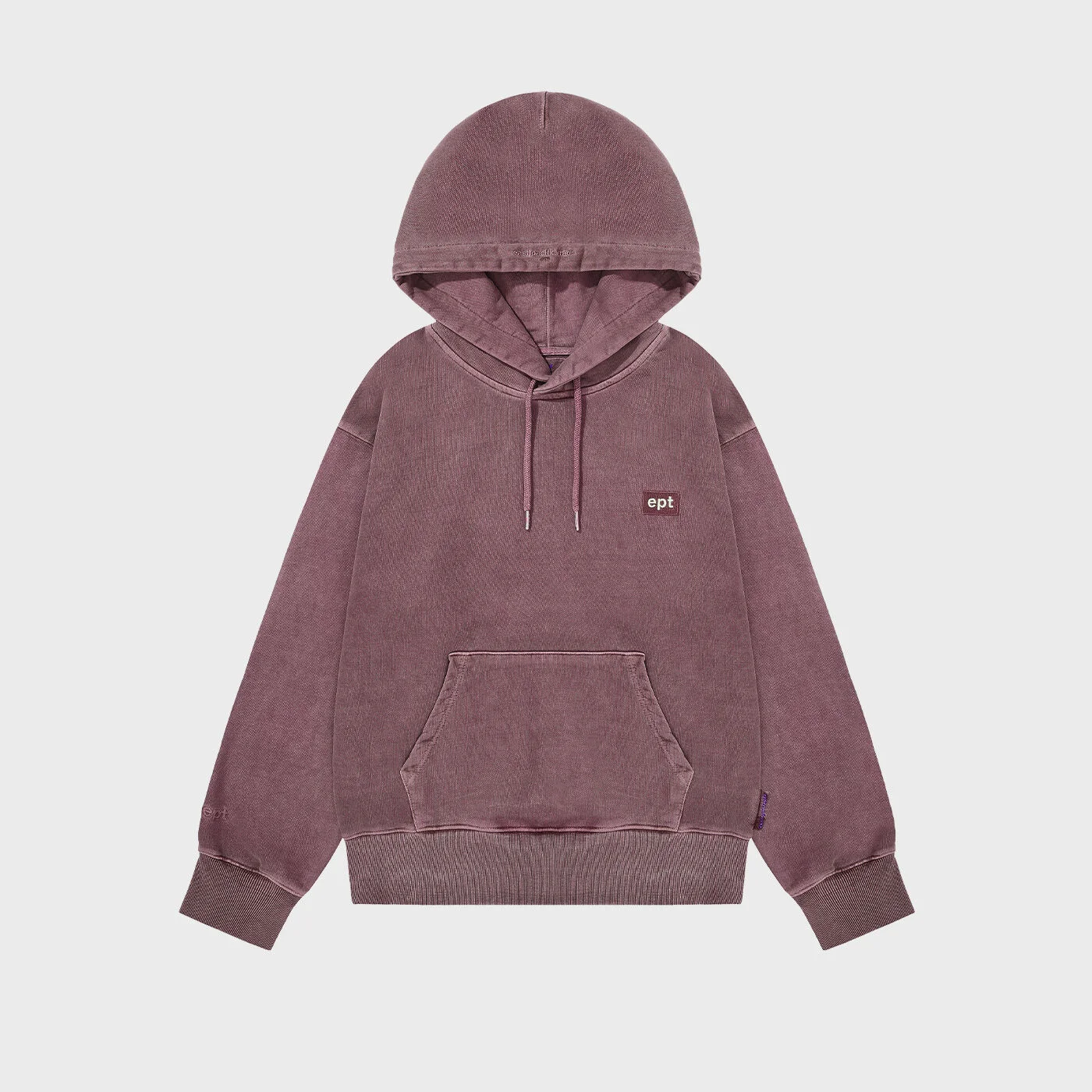 BOX LOGO PIGMENT HOODIE (BURGUNDY)