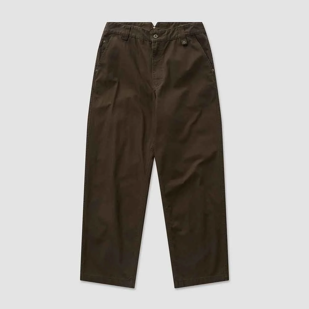 Cotton Chinol Washed Pants 6(Brown)