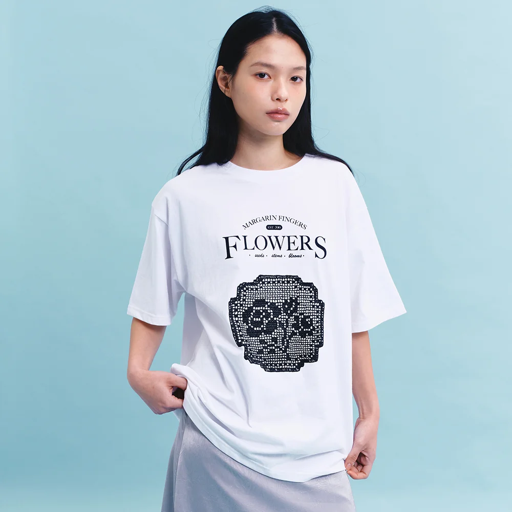 LOGO CROCHET T-SHIRT (WHITE)
