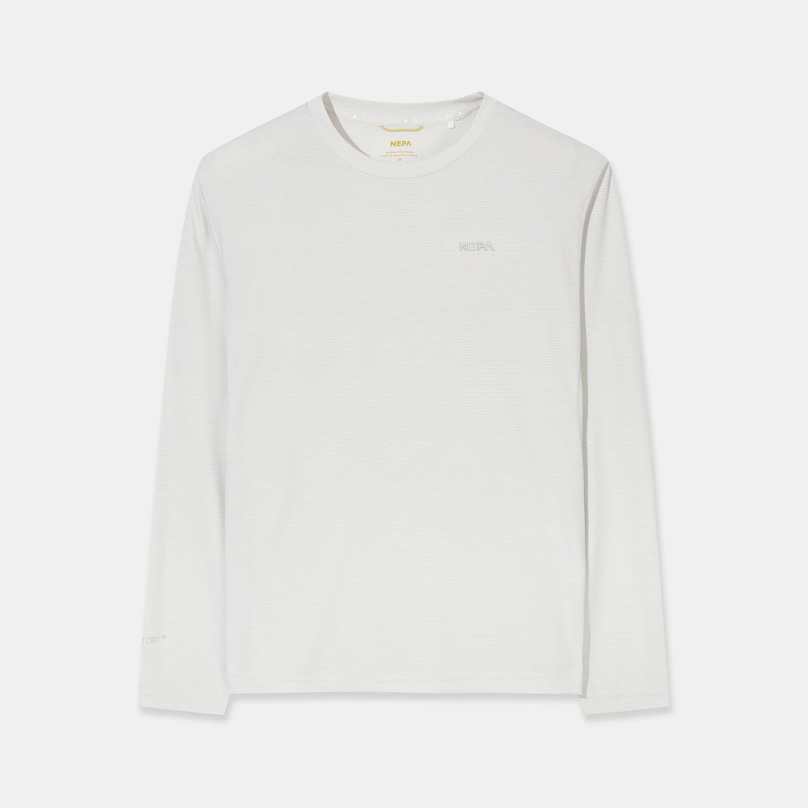 NEPA/Official Direct 7M15311 男裝 Polartec Power 速乾 長袖 圓領T恤_PALE GREY