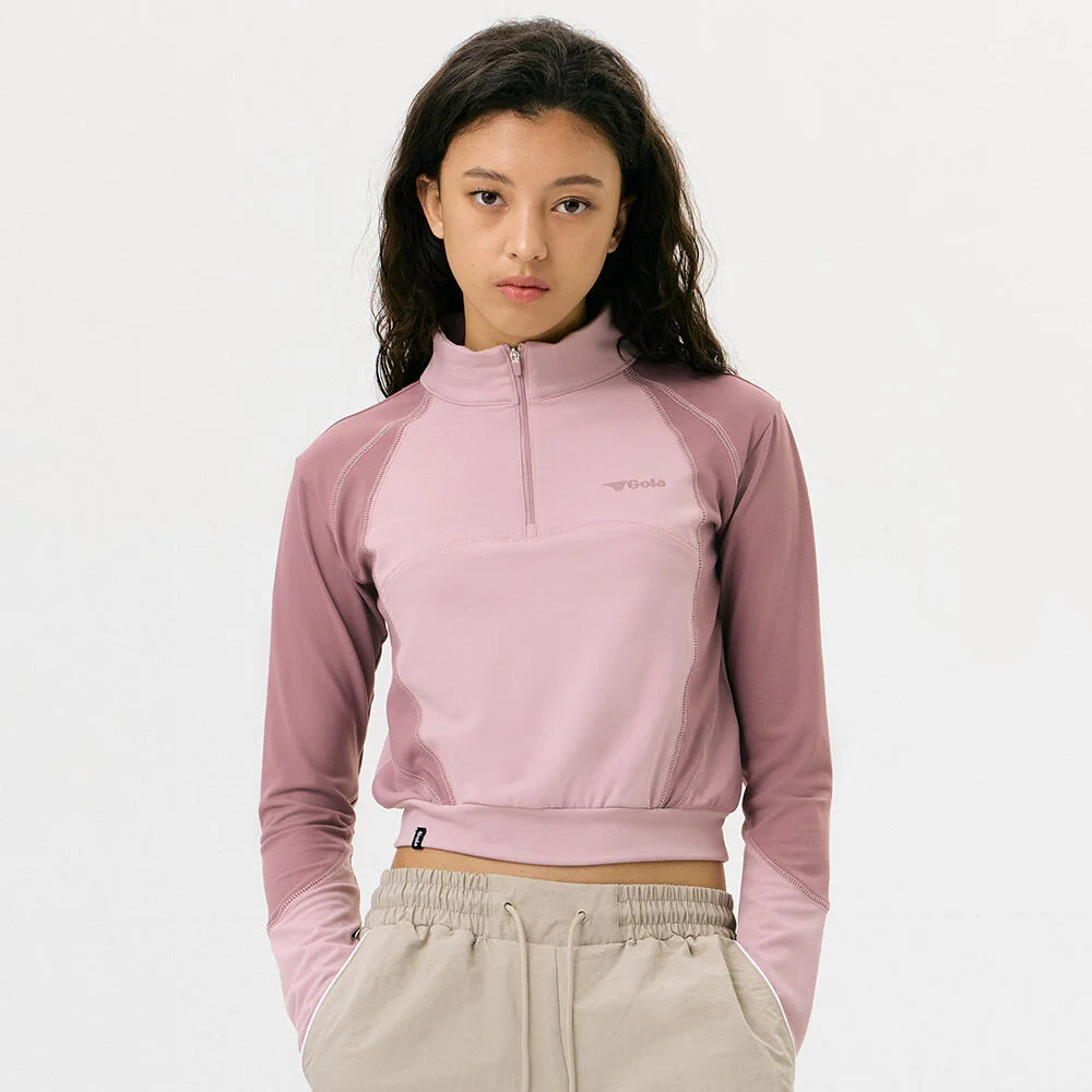 W ATHLETIC LONG SLEEVE HALF ZIP-UP