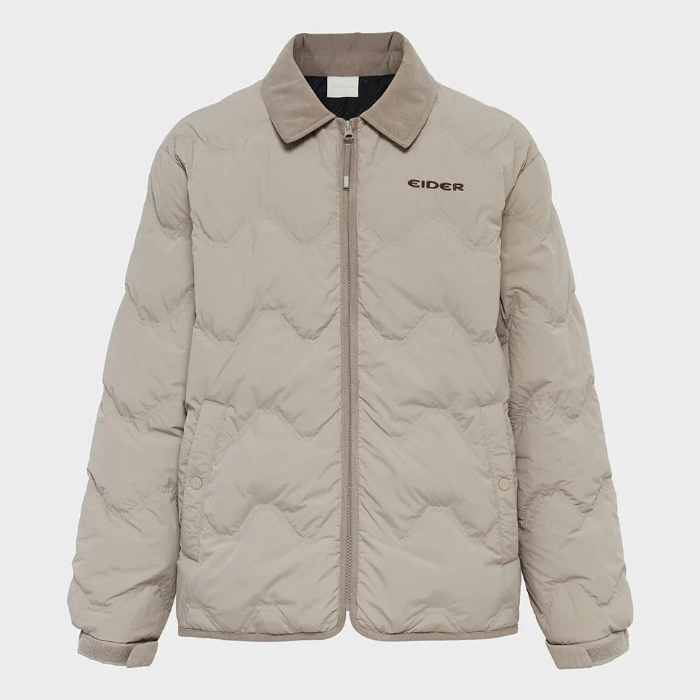 THERMOLOCK (Thermolock) 男裝 修身 混紡 Down 襯衫外套_D/GRAYISH BEIGE_DMW25555JS