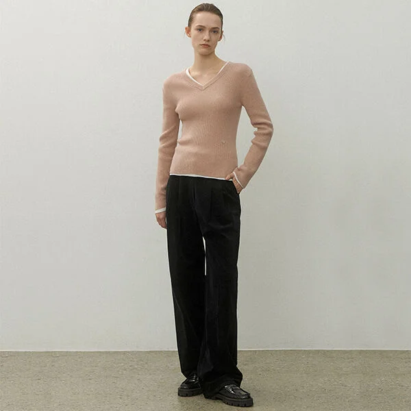 ESSENTIAL CORDUROY TWO-TUCK PANTS(PT-5609)