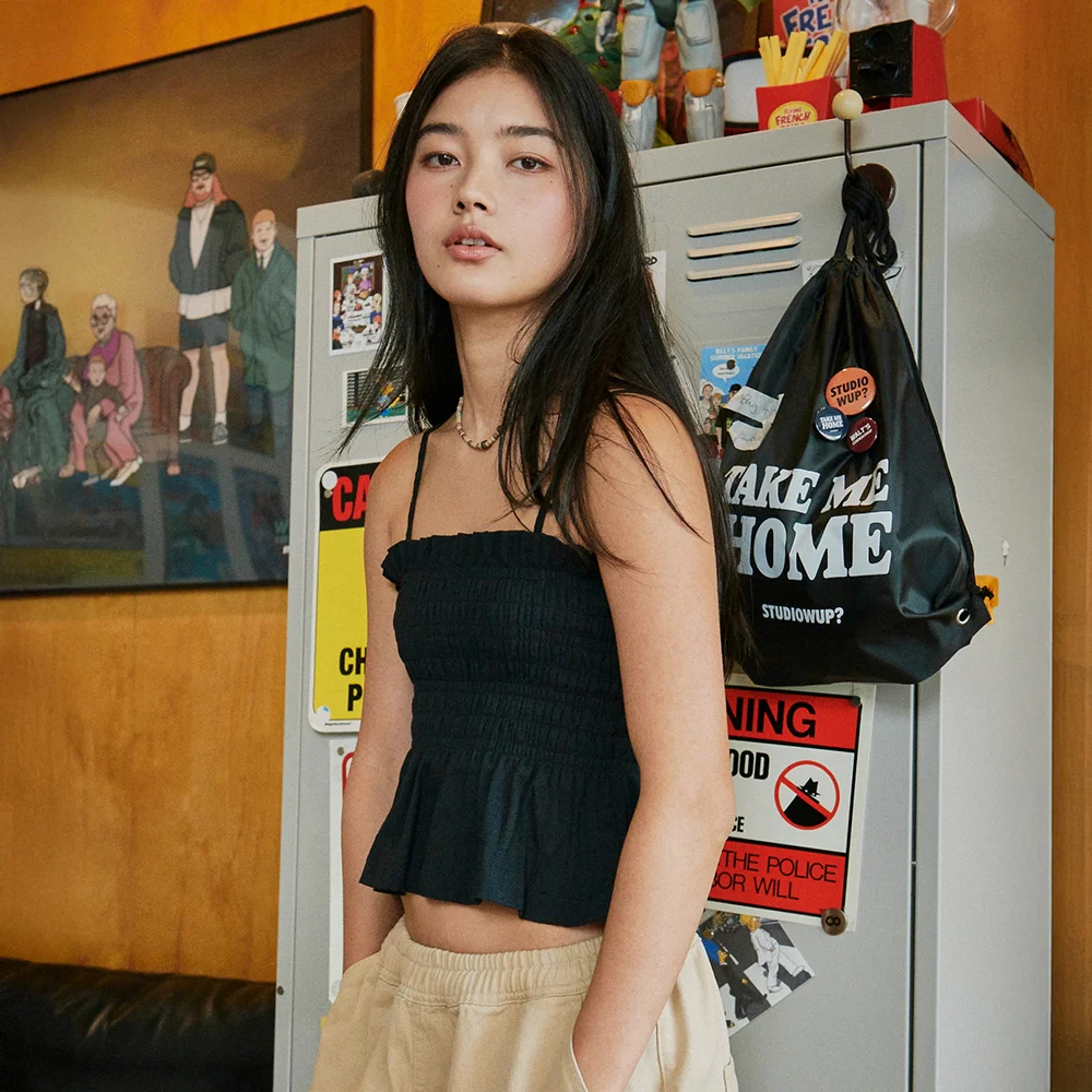 Lani Smoked Sleeveless Black