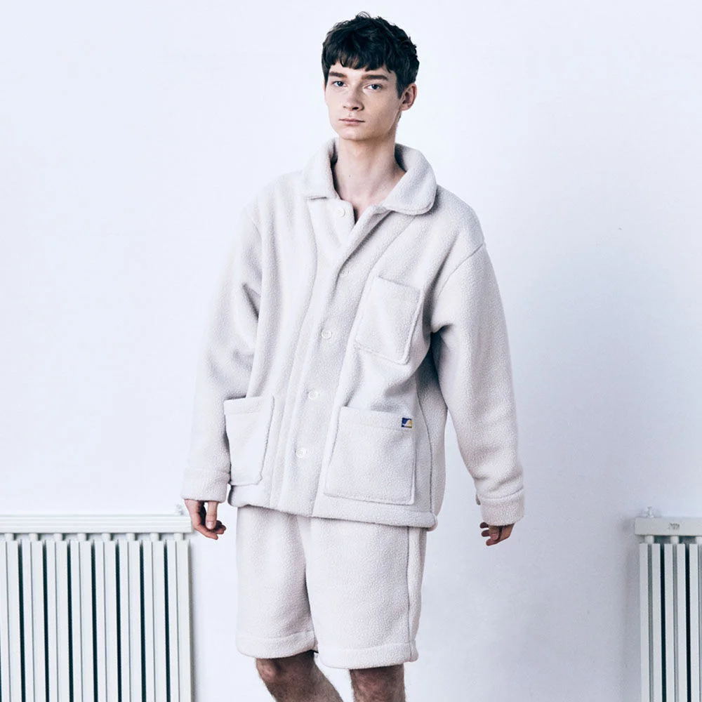 Austin PJ Set Fleece Oatmeal