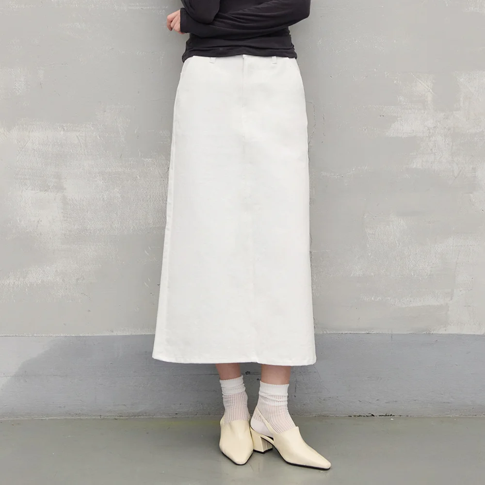 W1103 BASIC LONG SKIRT_WHITE