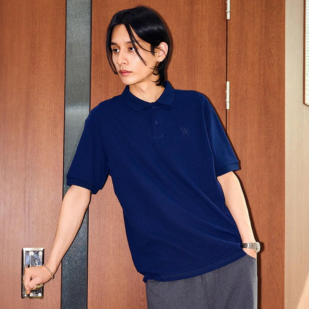UNISEX 純色 Polo 短袖 T恤 / SBD2U01018