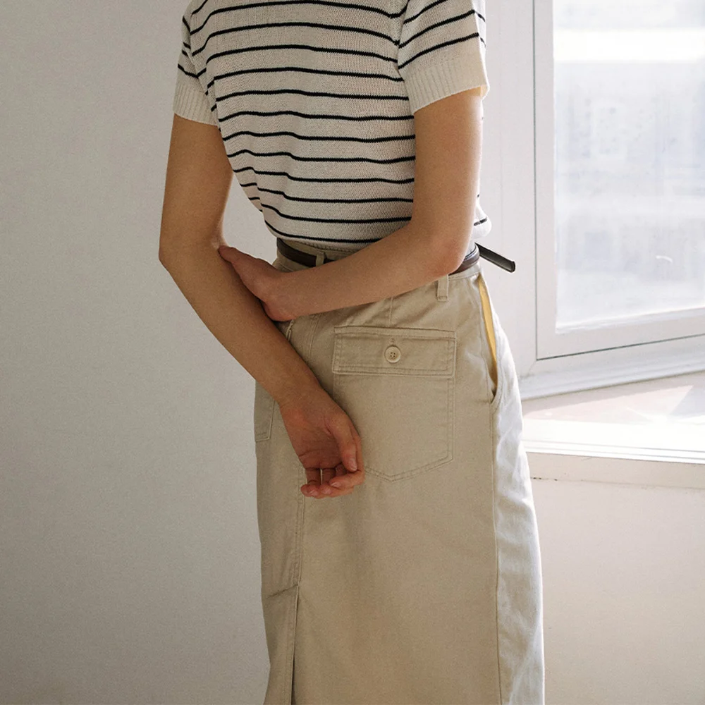Straight Noon Skirt_2color