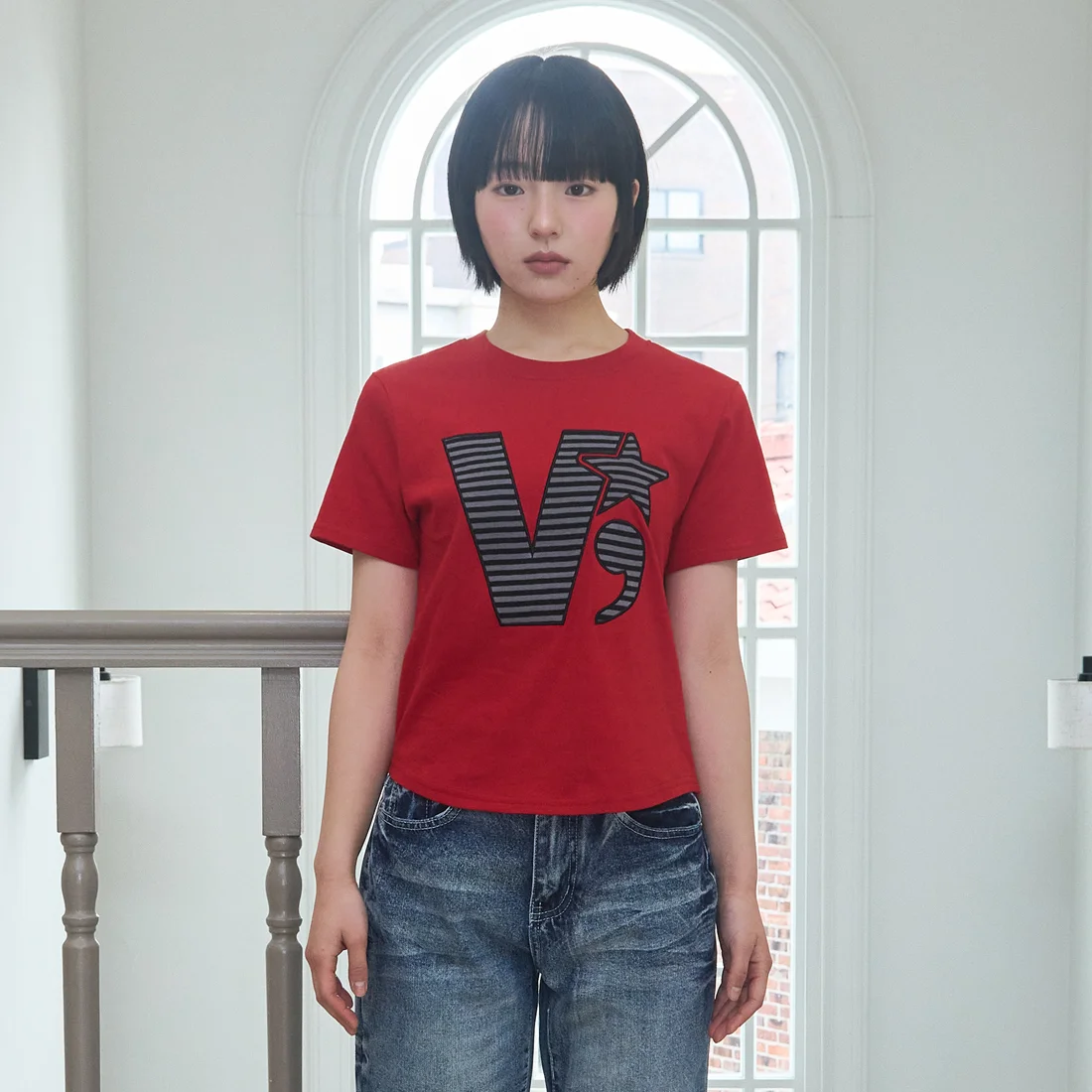 VV星 短版 T恤