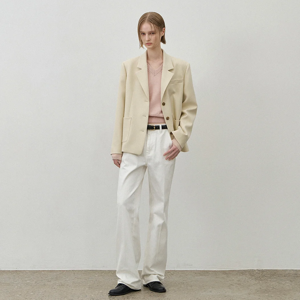 ESSENTIAL THREE-BUTTON JACKET(JK-3016)_2Colors