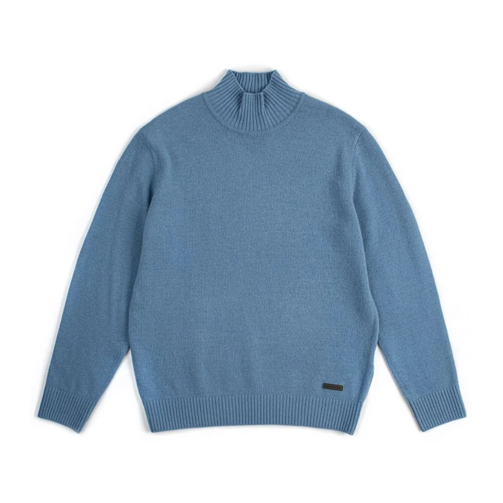 SOFT WOOL HALF NECK SWEATER - SKY BLUE (P234MKT221)