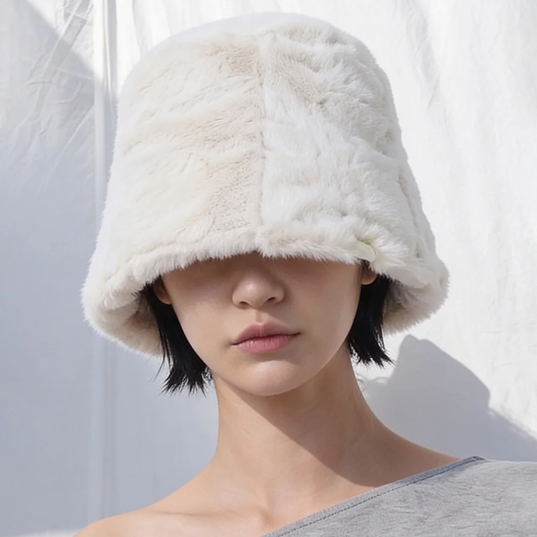 冬季 毛絨 防寒 日常 女裝 漁夫帽 STAND BUCKET / FUR / MINK IV