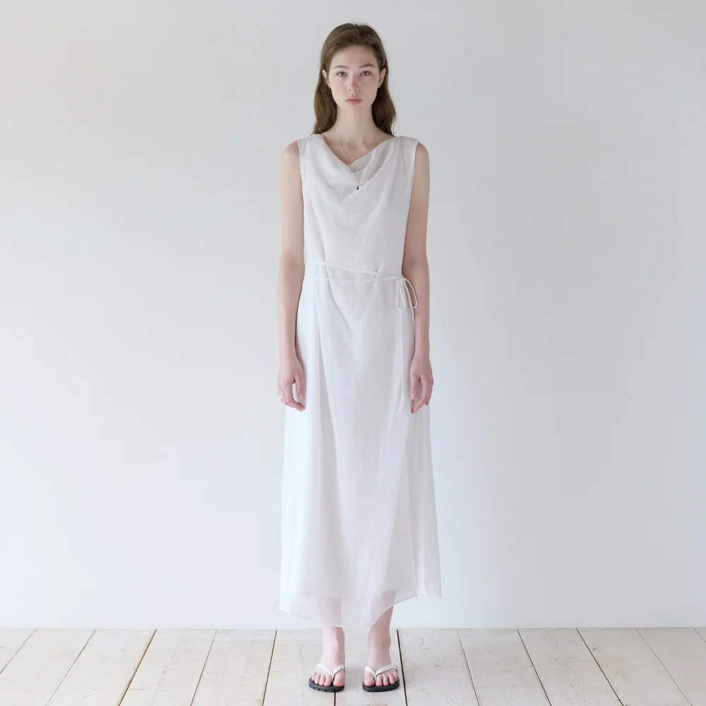 LAYER DRAPE LONG OPS_IVORY