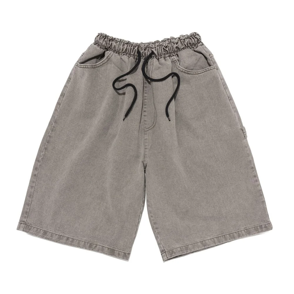 DIRTY WASHED CARPENTER BERMUDA PANTS (GRAY)