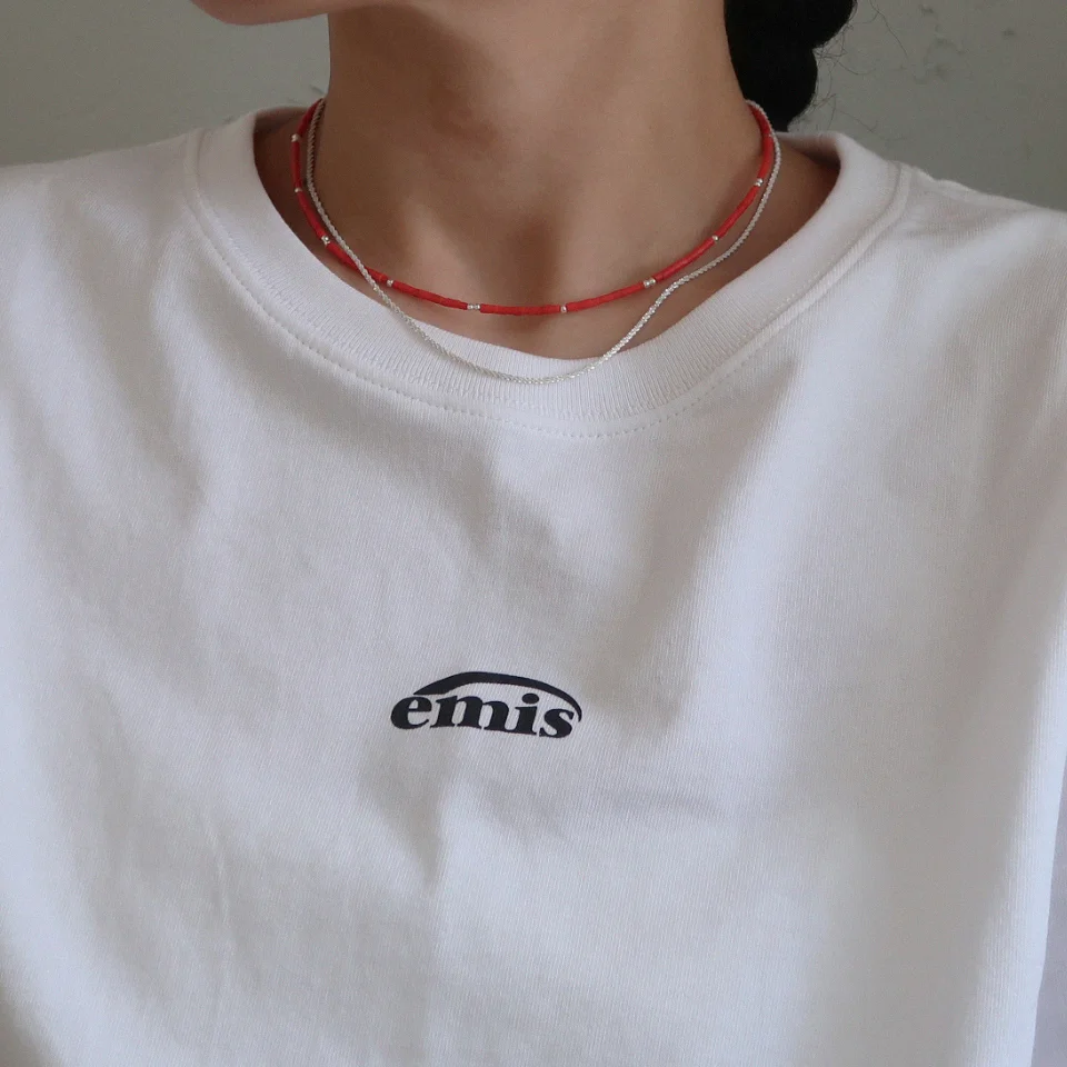 RED BAMBOO NECKLACE