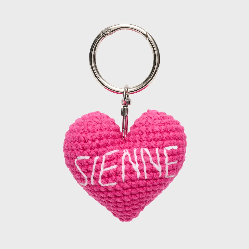 Sienne Heart Charm (Hot Pink)