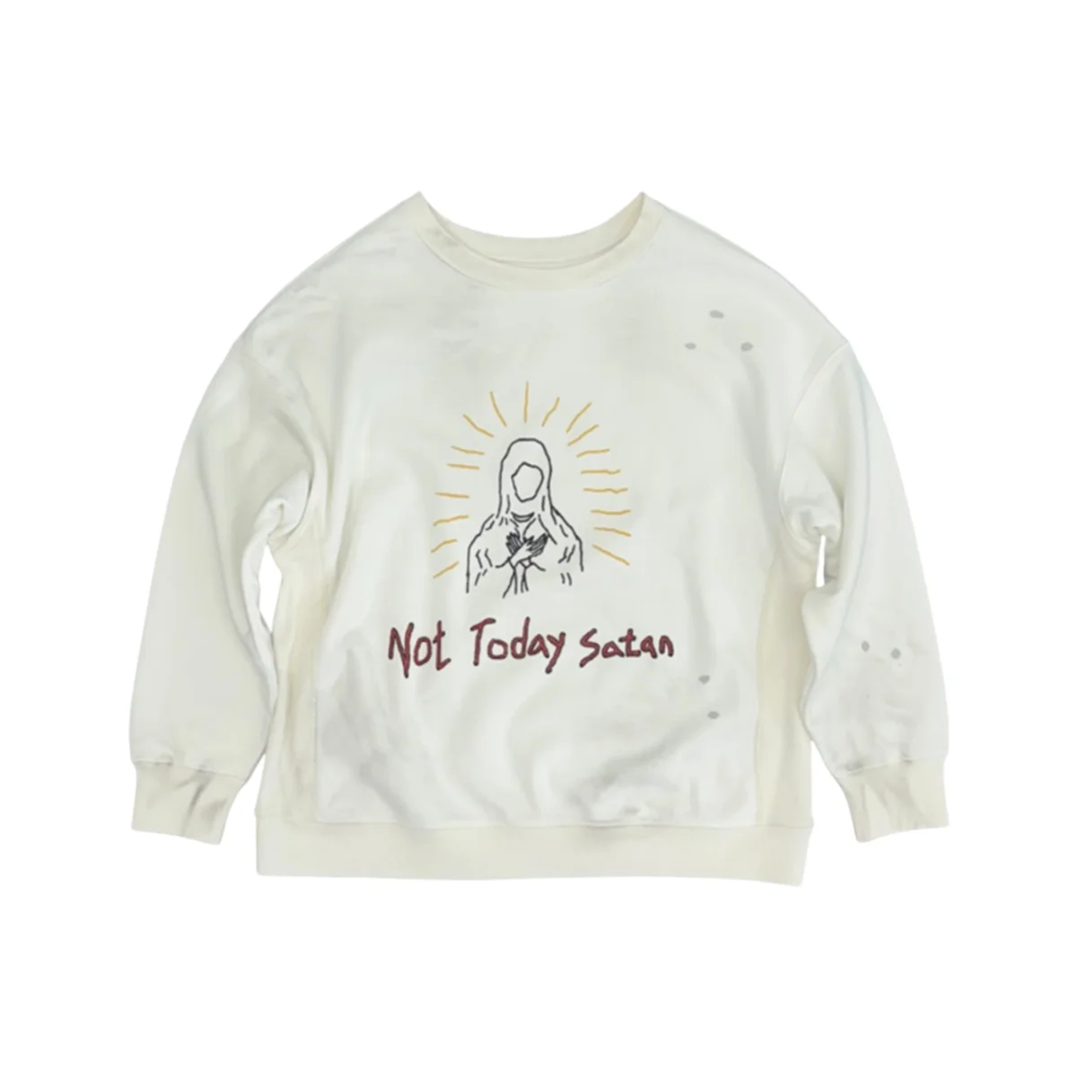 Satan Sweatshirt White