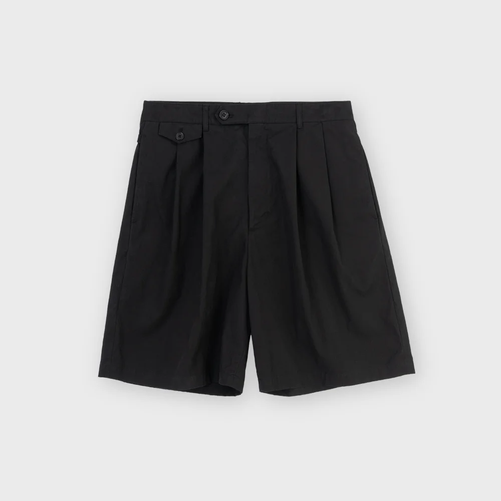 Washed Half Pants, Black