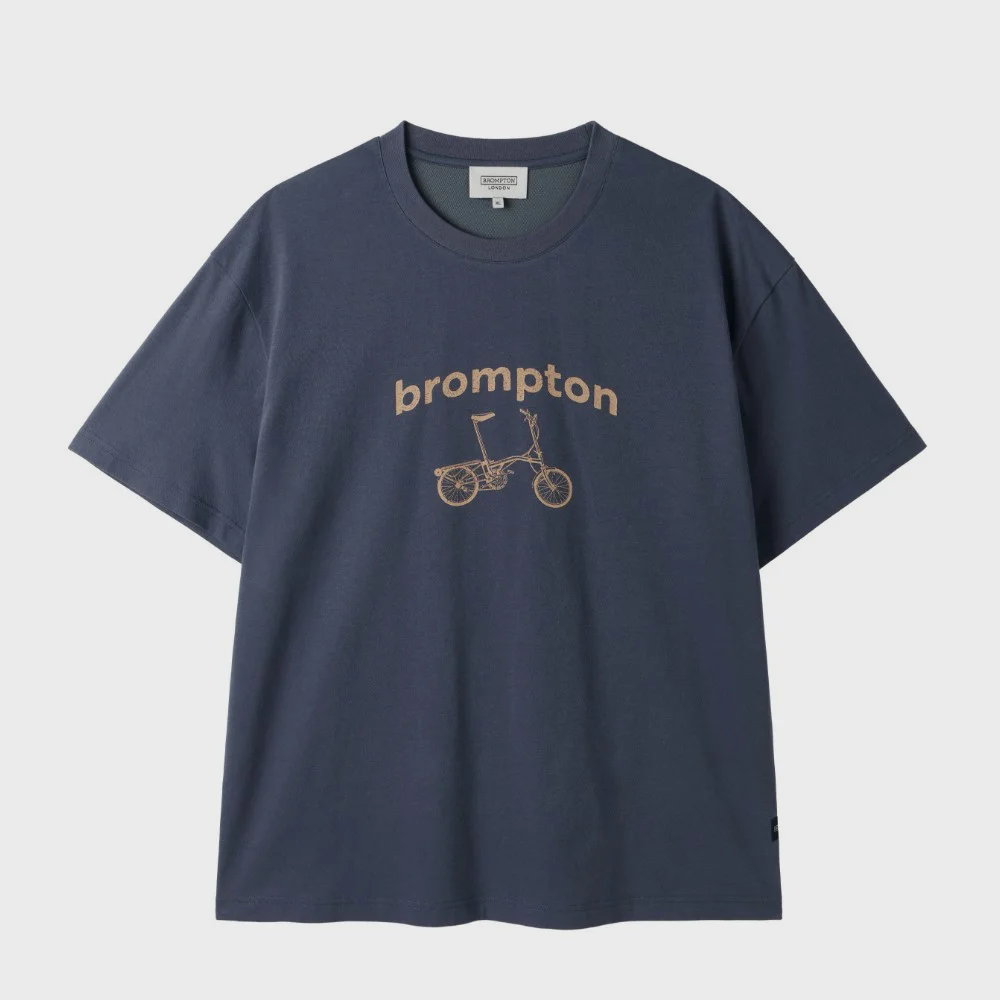 1975 BICYCLE GRAPHIC T-SHIRT - PURPLE GREY (P252UTS438)