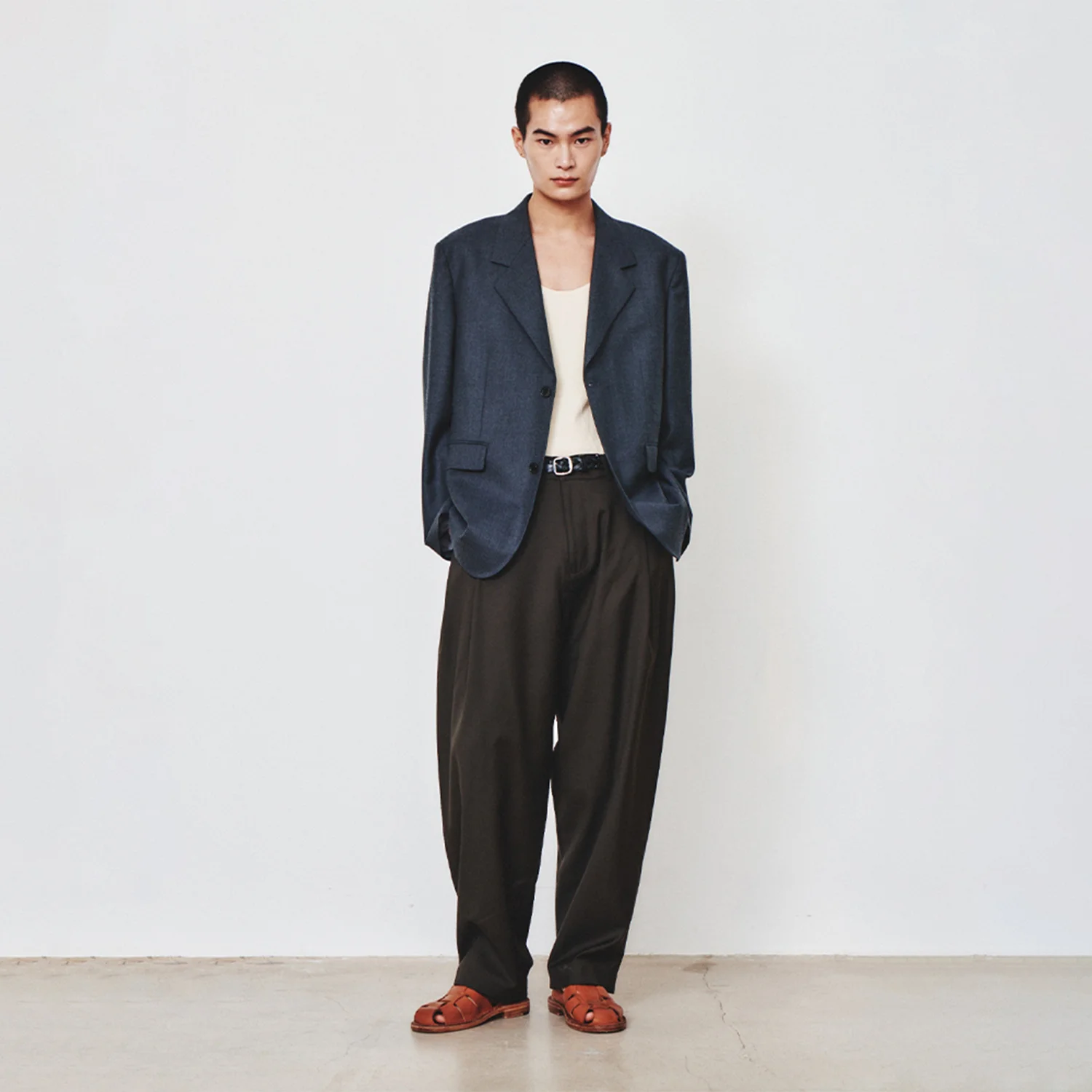 2 Button Wool Blazer_Charcoal