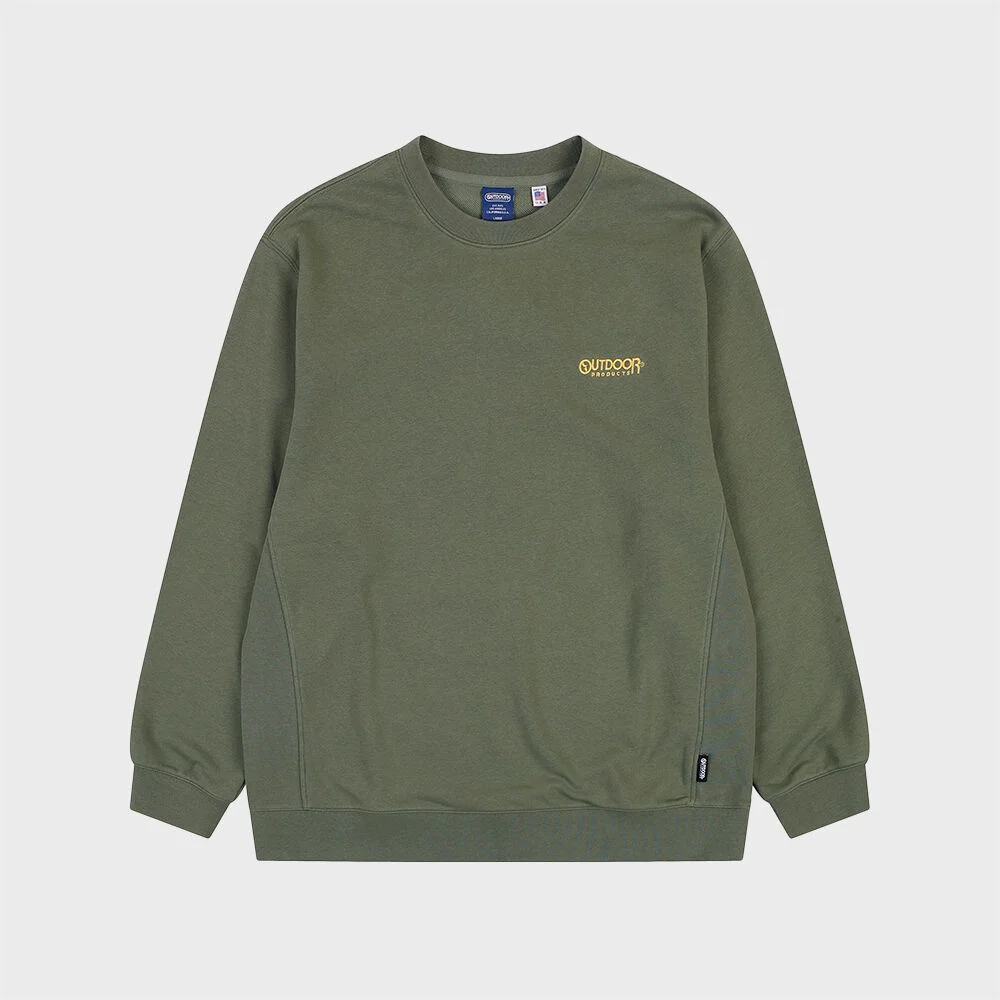 BIG MULTI LOGO CREW NECK (KHAKI)