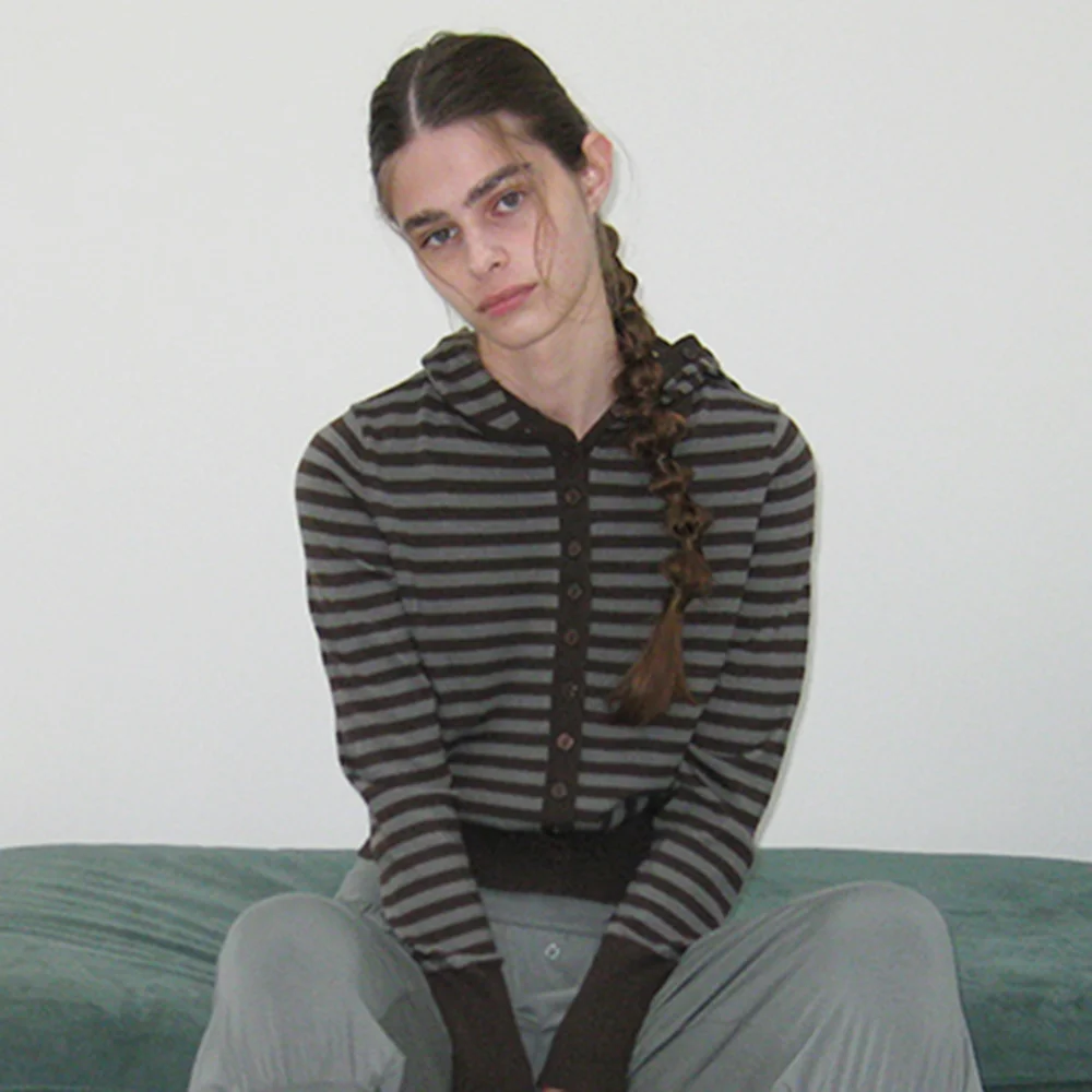 PWC HOODED BUTTON-UP CARDIGAN_12COLOR