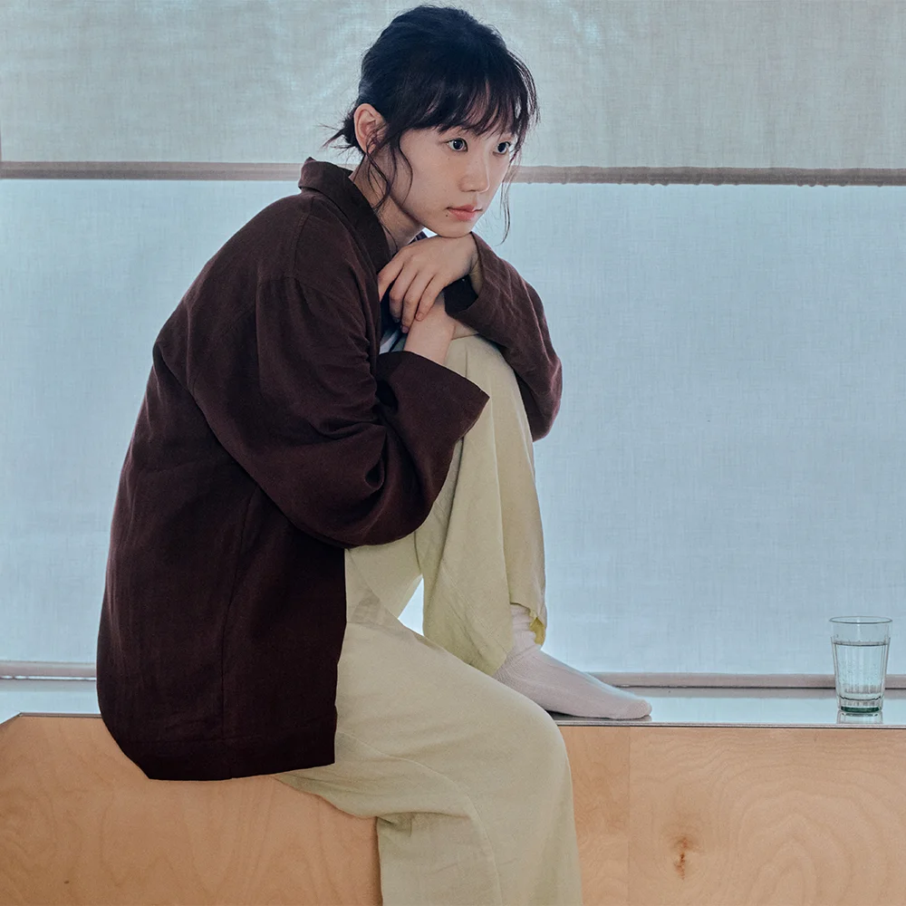 Cotoni 睡衣 套裝_Long Pants (啡色,黃色)