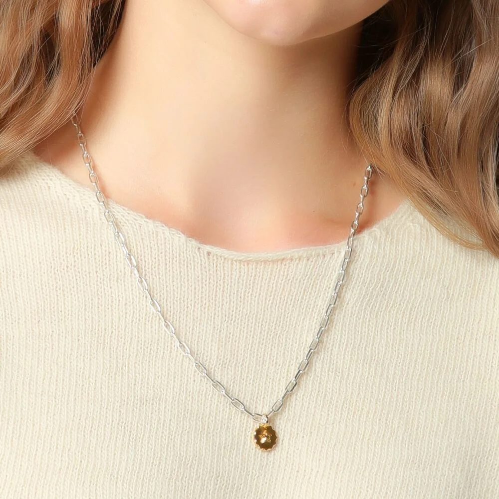 Antique star coin pendant chain NecklaceAntique 星星錢幣 吊飾 點綴 鏈式頸鏈