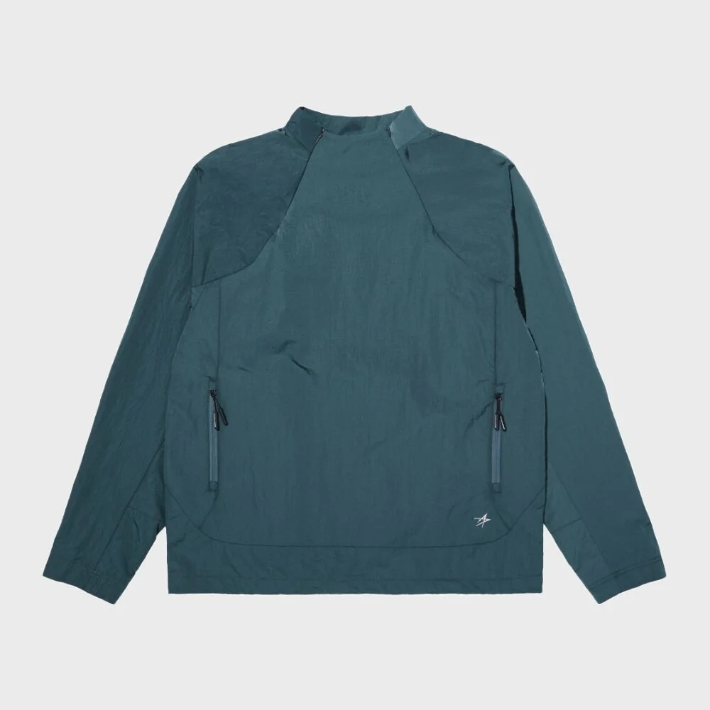 POLARTEC LINING MOCK NECK TEE (GREEN)