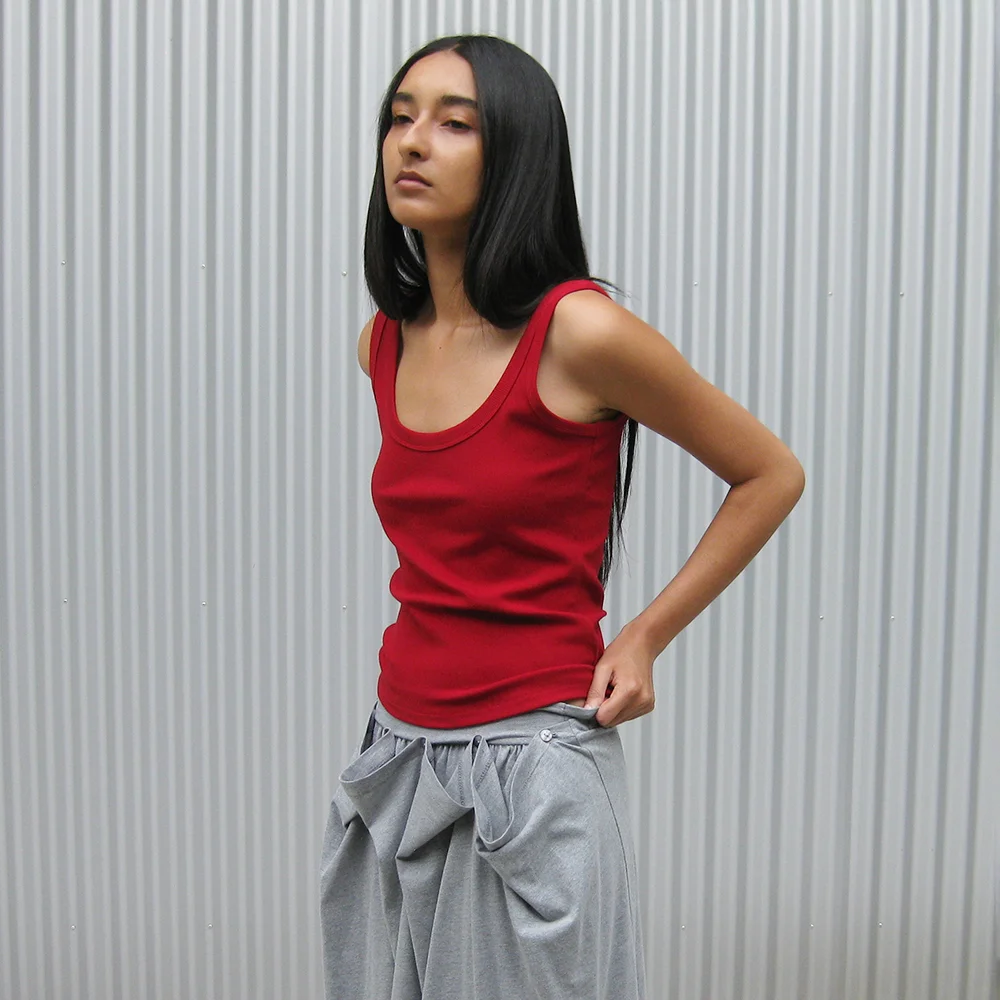 PWC UNBALANCE STRAP SLEEVELESS_12COLOR