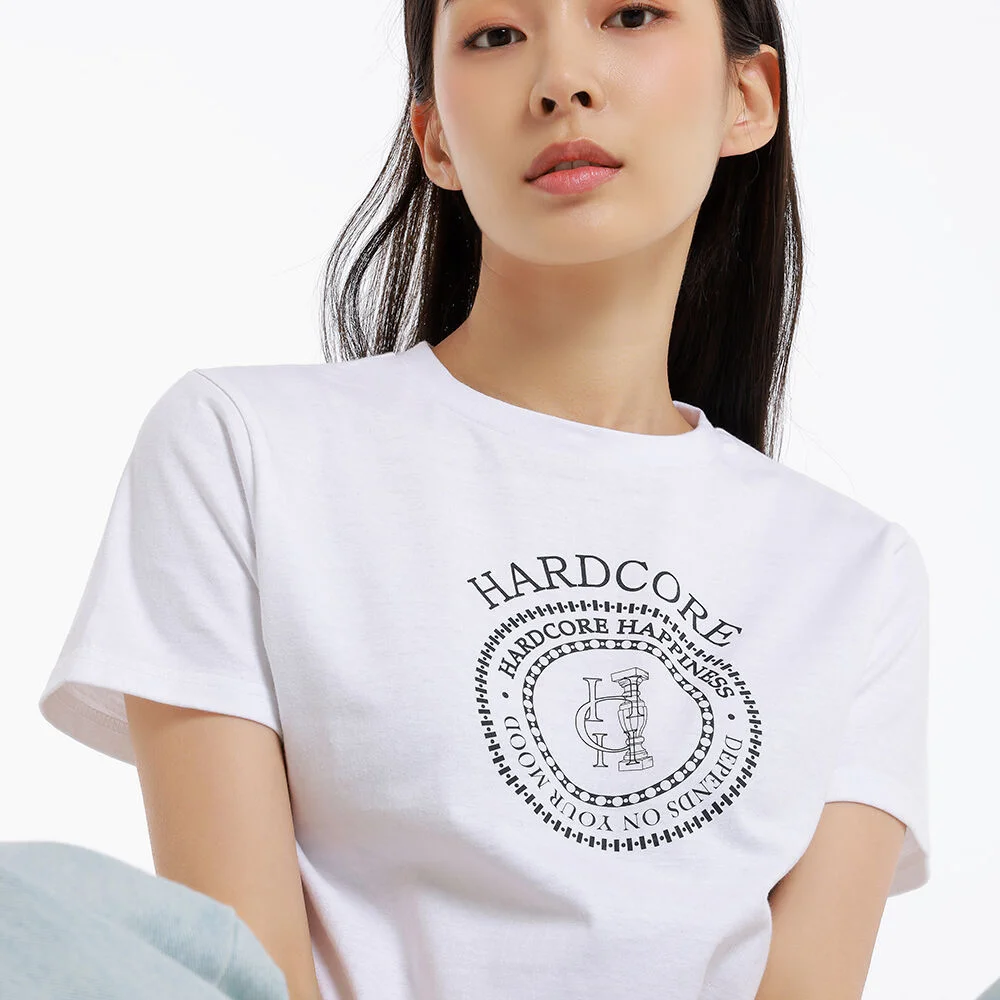 COLUM LOGO REGULAR HARDCORE TEE White