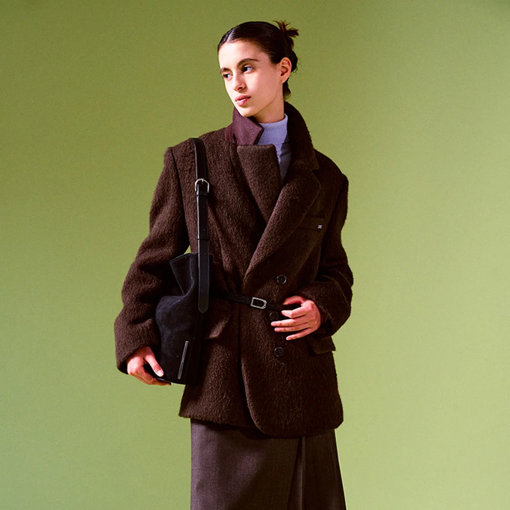 Quilted Lined Alpaca Jacket SW4WJ926-94