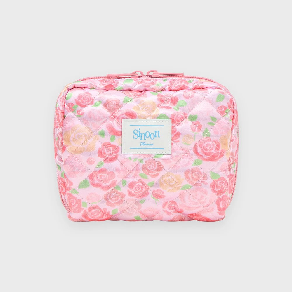 Rose Cosmetic Pouch (Pink)