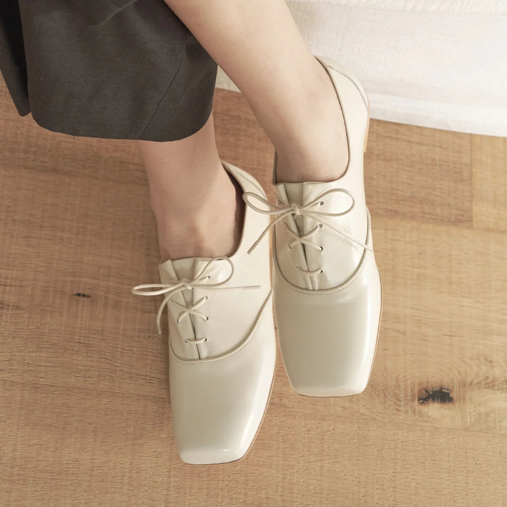 Balletfit Laceup Loafer_26036_ivory