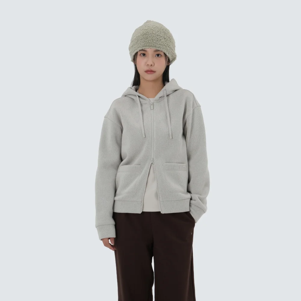針織衫 女裝 連帽衫 拉鏈 Sand Beige (S25WWFFJ79)