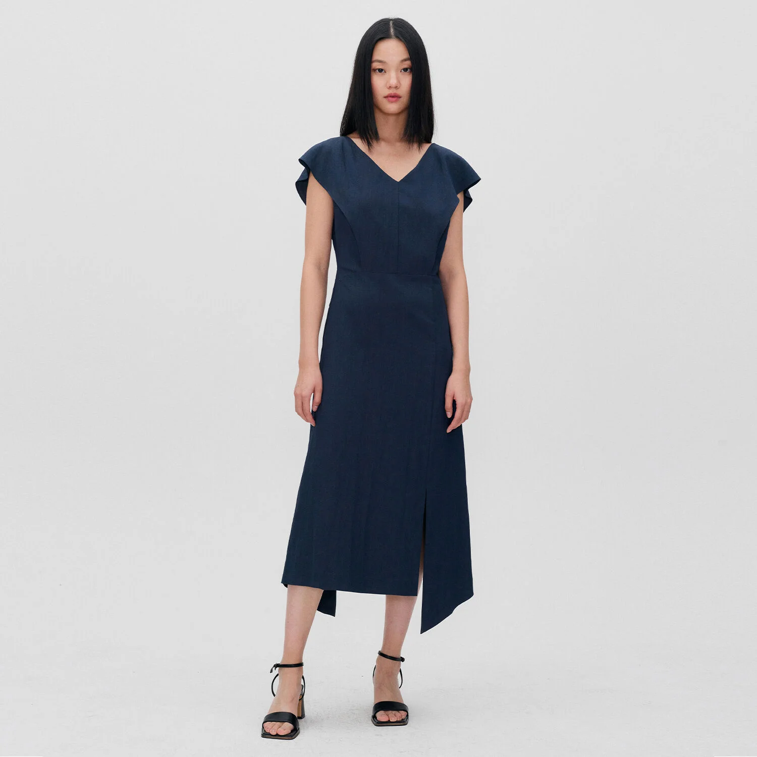 HANDKERCHIEF HEM MIDI DRESS