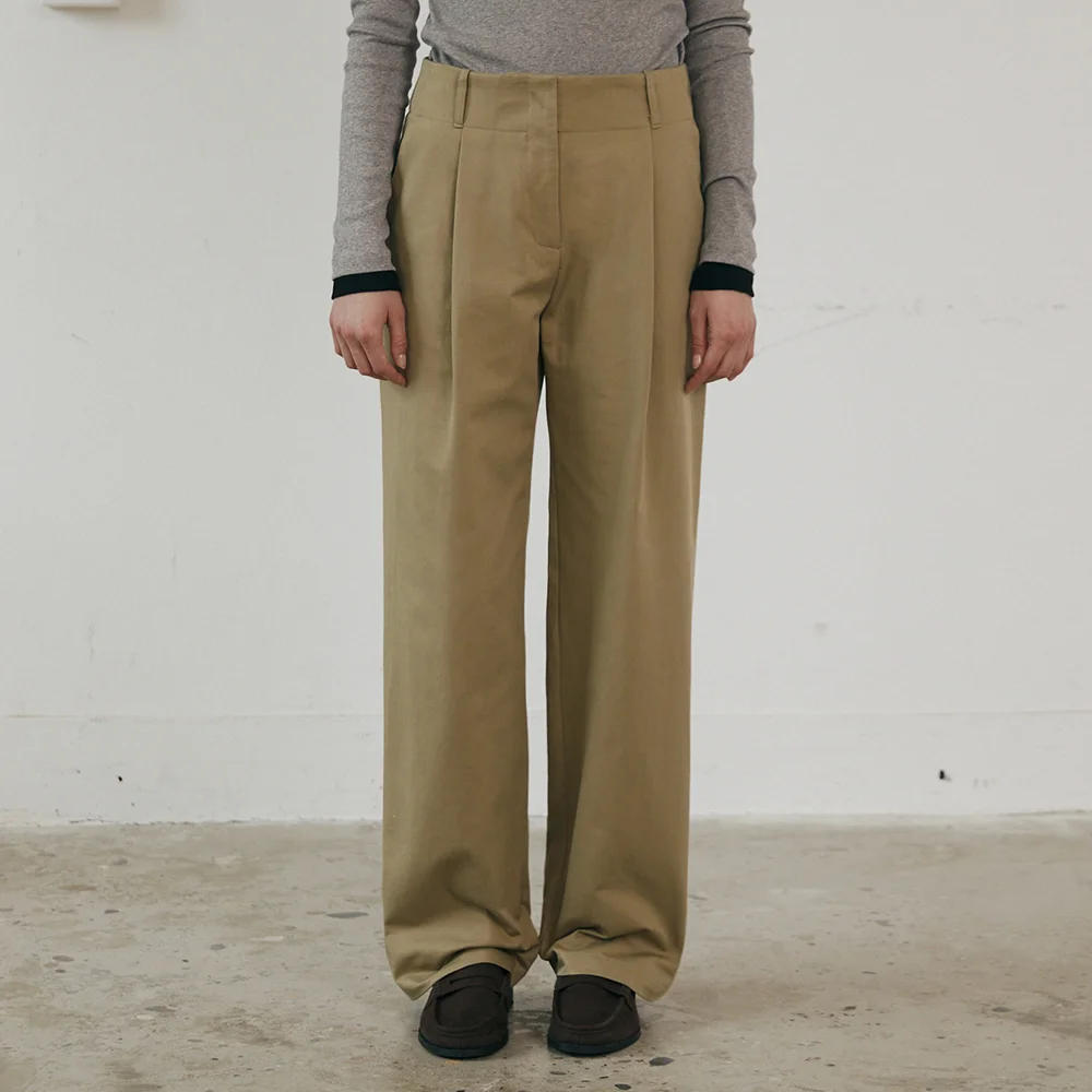 Bass cotton trousers (Beige)