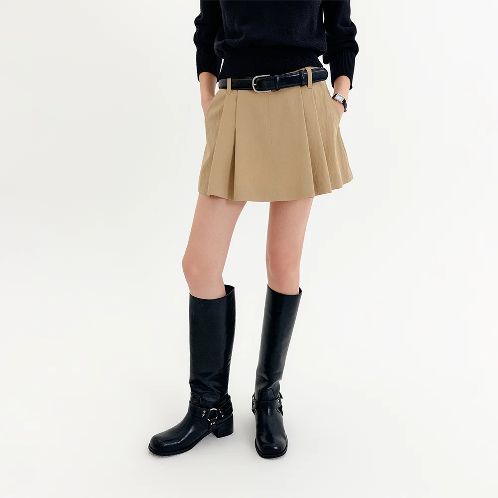 Nina 短 百褶 半身裙 / NINA SHORT PLEATS SKIRT_3colors