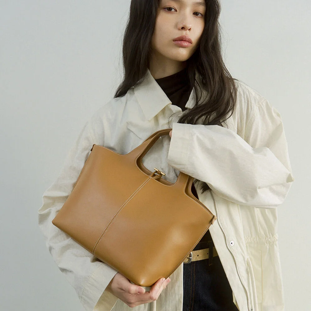 PANIER TOTE BAG (TAN BROWN)