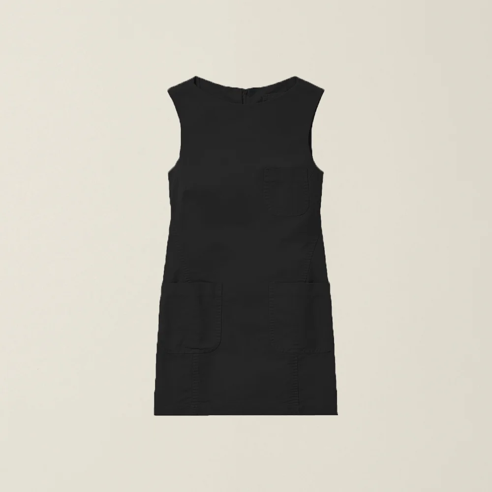 PICK STITCH ONEPIECE BLACK