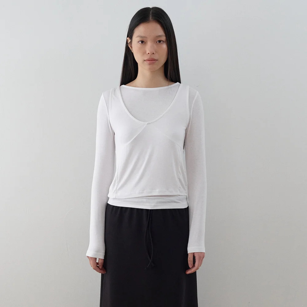 V-Line Sleeveless (Ivory)
