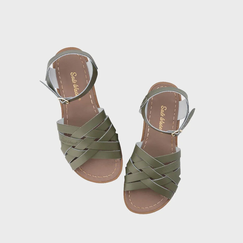SALT-WATER SANDAL ADULT RETRO OLIVE