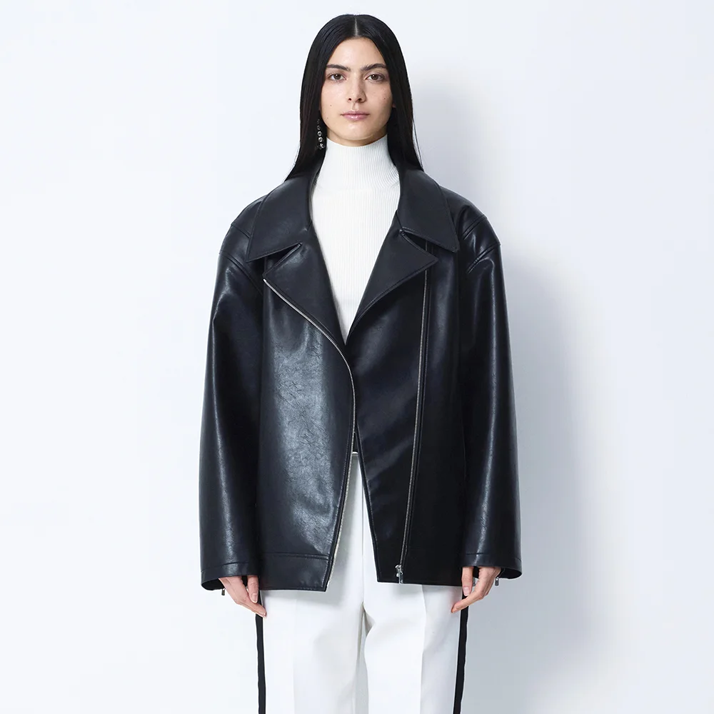 FELL LEATHER OVERFIT JACKET